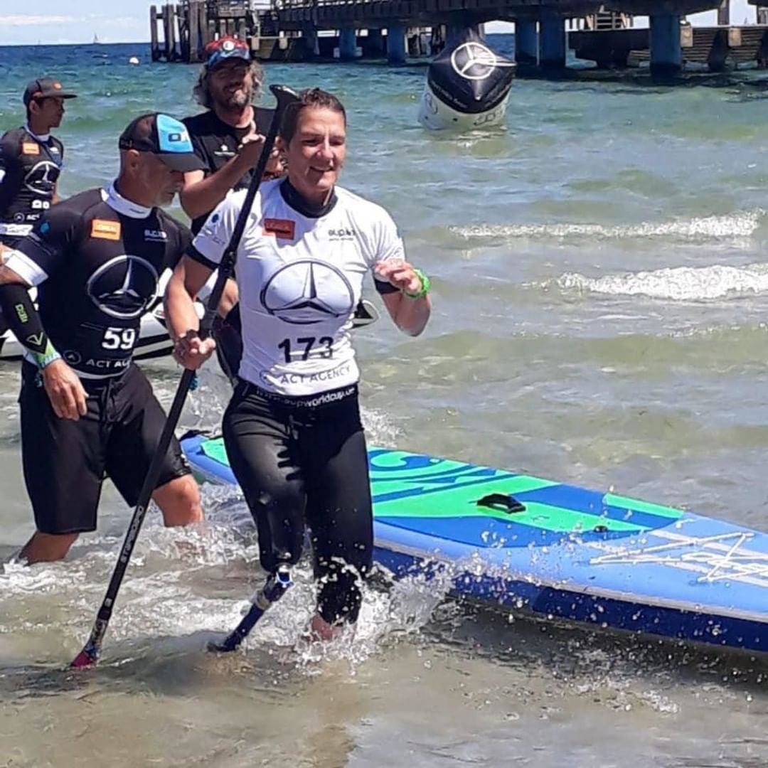 Kathy Rüsbüldt beim 2. Ostsee-Prothesen-Meeting für Menschen mit Handicap