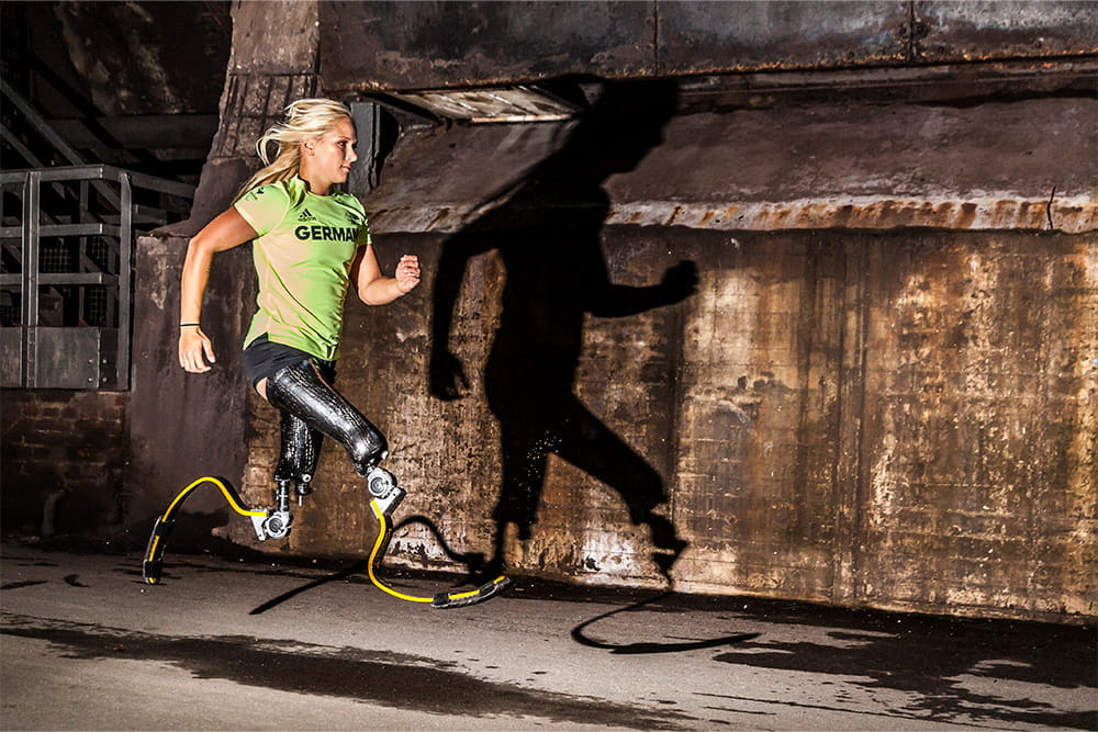 Vanessa Low im Sprint.